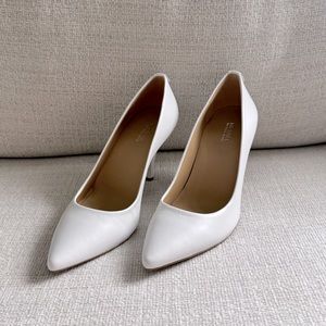 NWOT Michael Kors White Heels